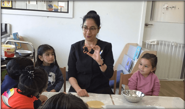 showed-the-ingredients-to-the-children
