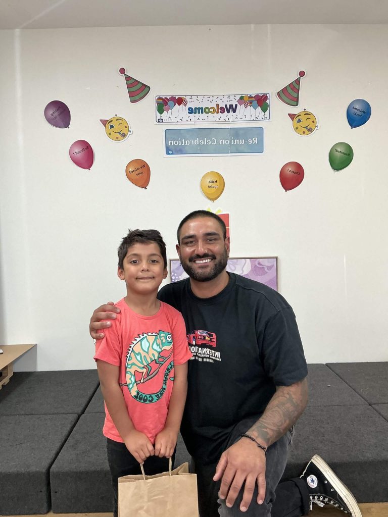 Son and Dad together