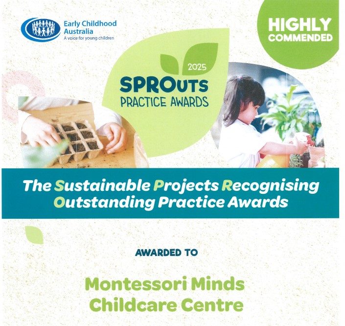 Featured image for “Montessori Minds Receives the ECA Sprout Award”