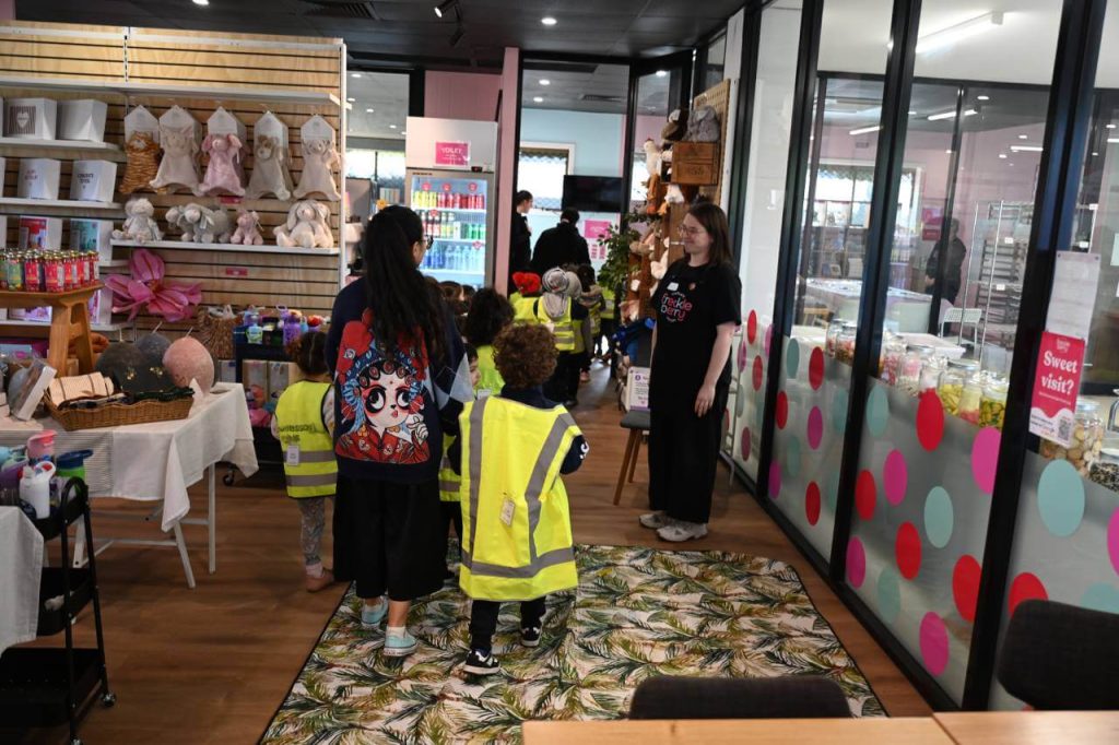 kids enjoying checking the venue